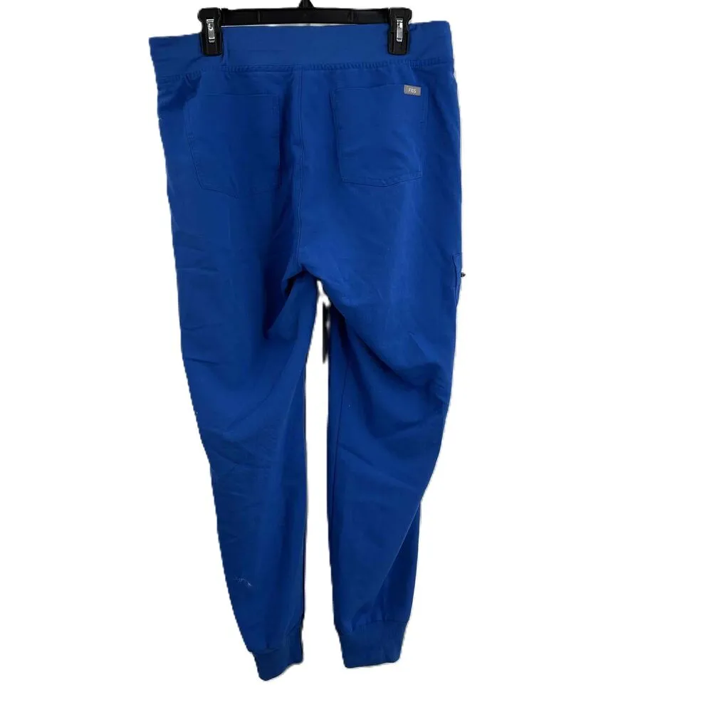 FIGS  Blue Jogger Style Pants Multiple Pockets Drawstring Waistband Womens Medium - Image 3