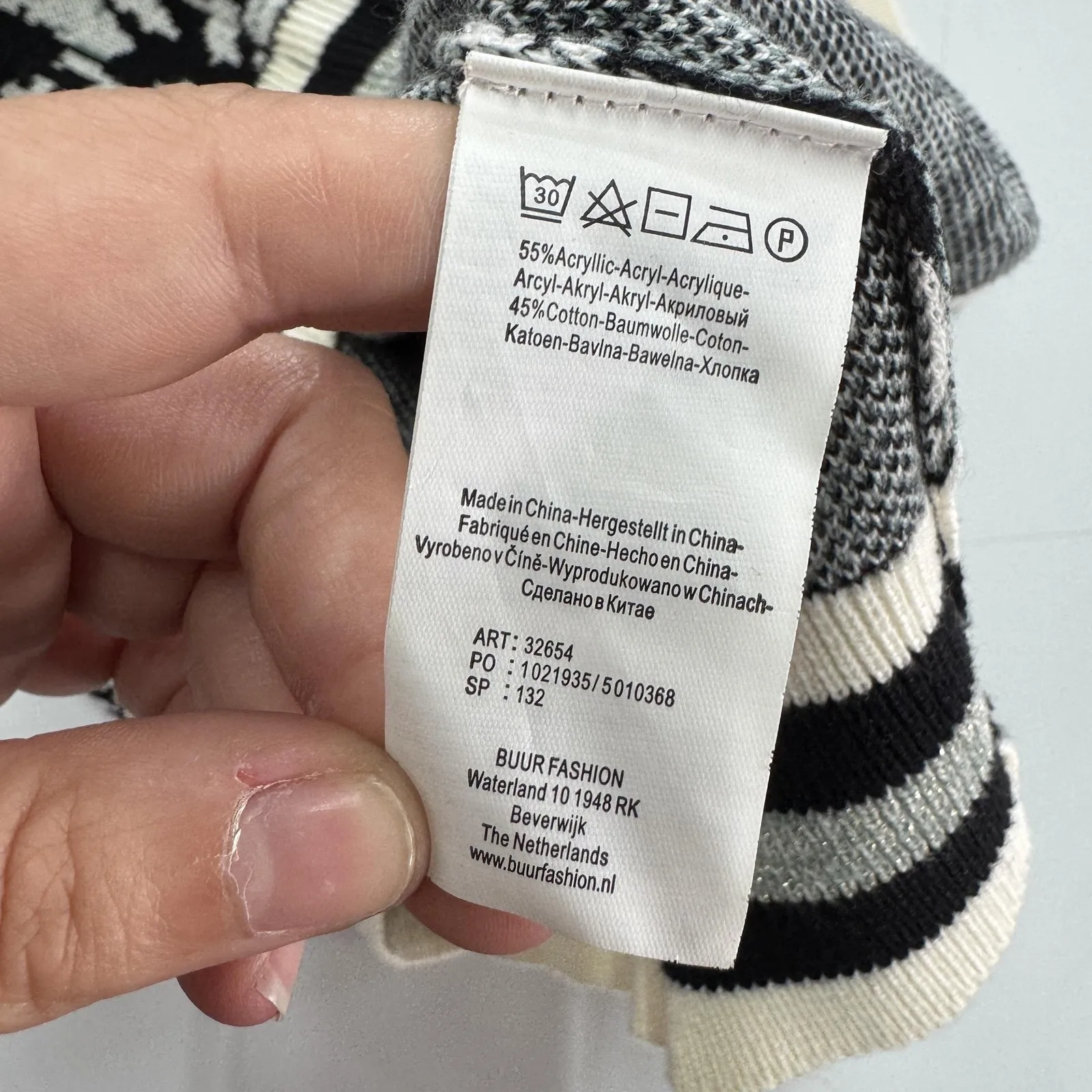 Yest Sweater Dress Womens Size‎ 4 US Animal Print Knit Long Sleeve Pullover Black - Image 6