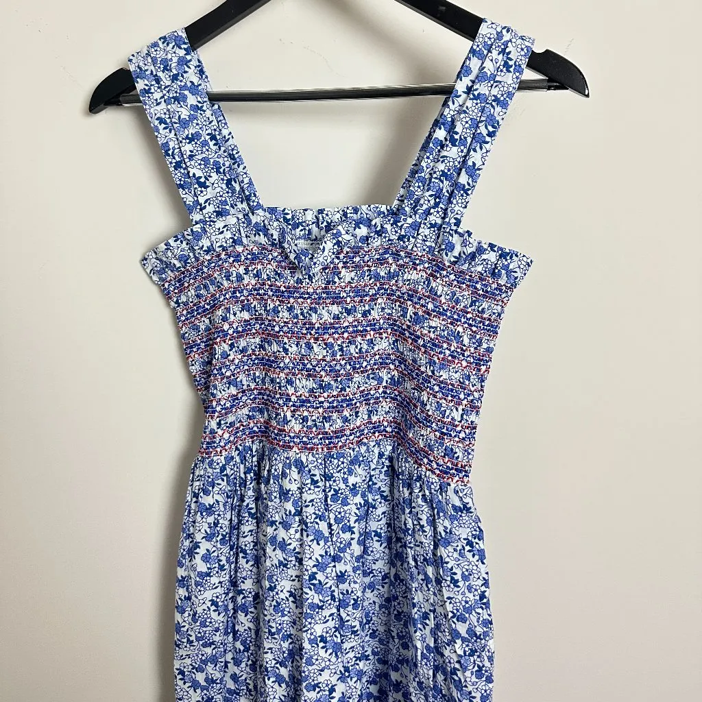 MILLE Garden Midi Dress in Condesa Floral Size Small Blue - Image 4