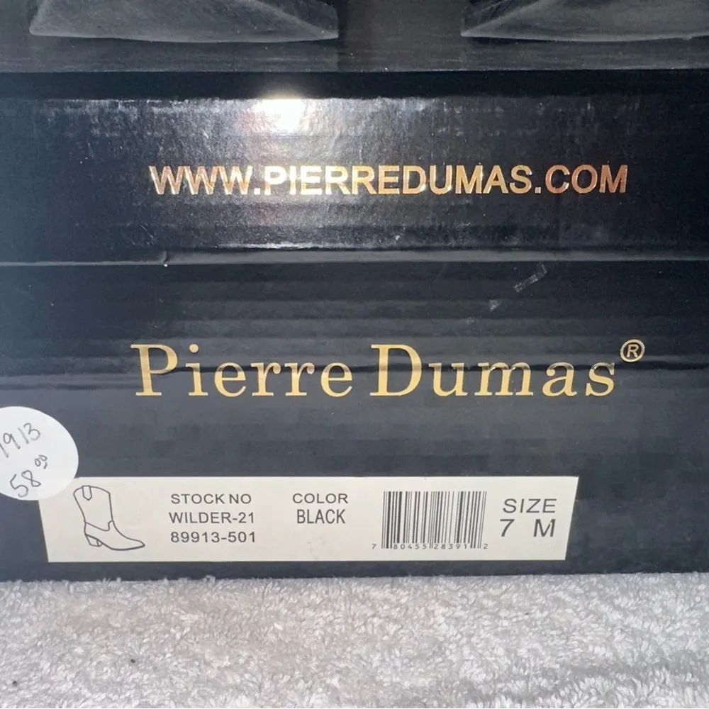 Pierre Dumas Black Sparkle Boots - Image 4