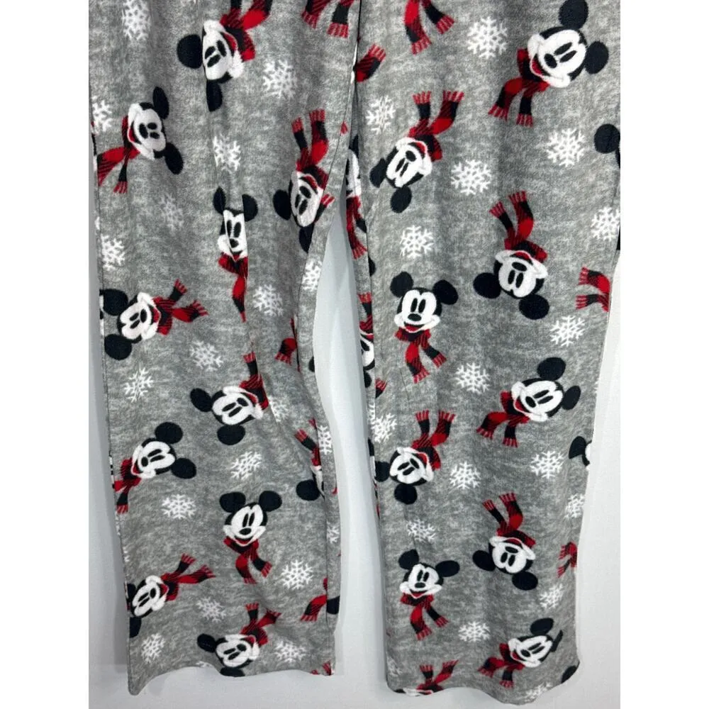 Disney Mickey Mouse Holiday‎ Winter Theme Loungewear PJ Pants Women's Medium NWT - Image 4