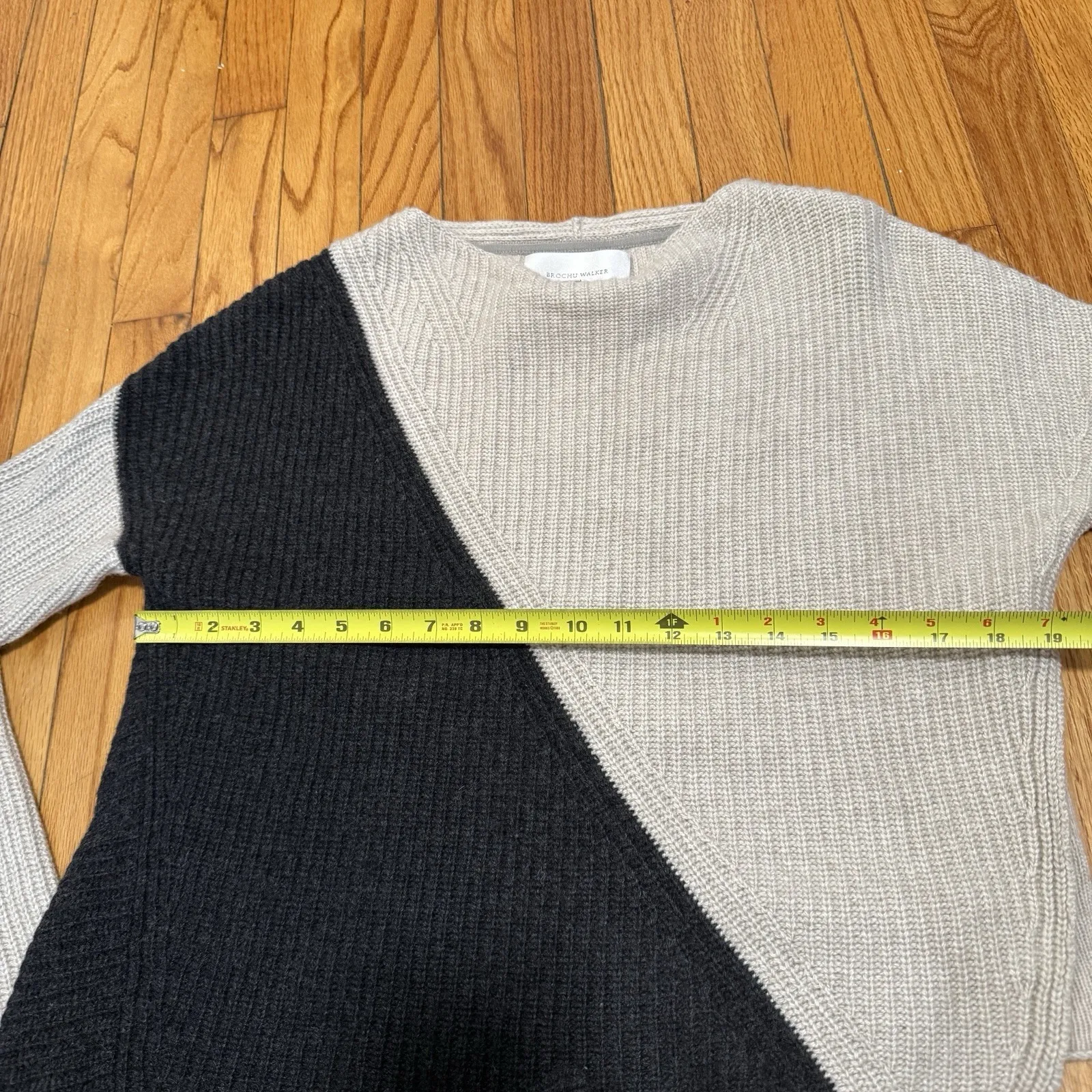 Brochu Walker Miller Wool Cashmere Angora Pullover Asymmetrical Sweater Size XS - Image 9