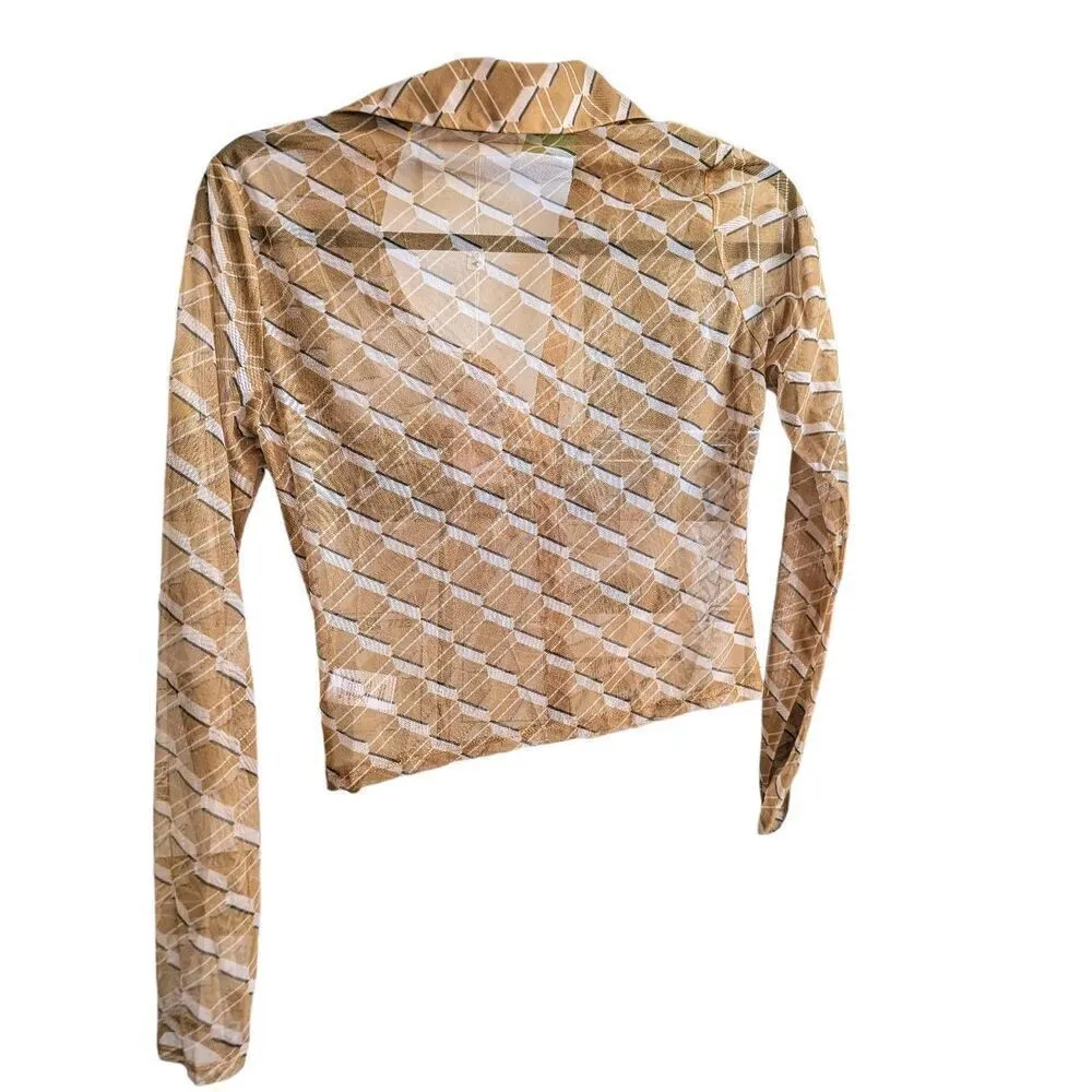 ASTR The Label  lamora mesh top Small - Image 2