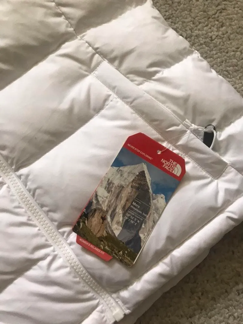 The North Face White Puffer Vest - Image 4