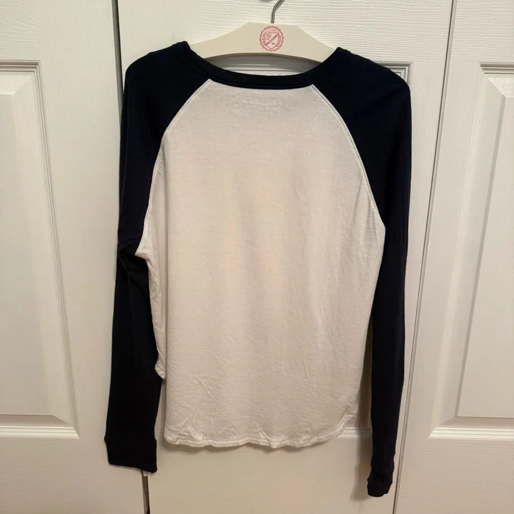 Faherty  Sunwashed Slub Baseball Tee in Plein Air - Image 3