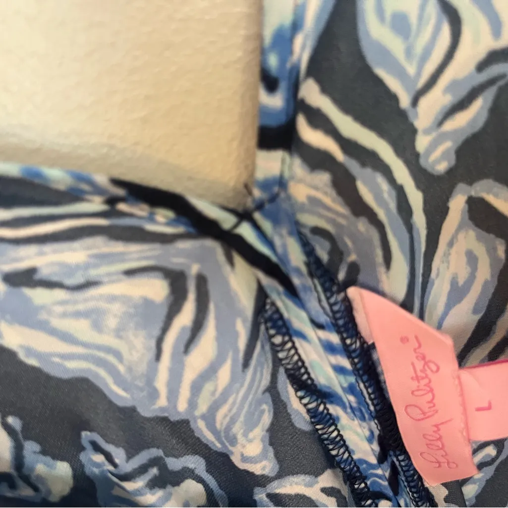 Lilly Pulitzer‎ Dusk Jumpsuit Shell High Tide L - Image 7