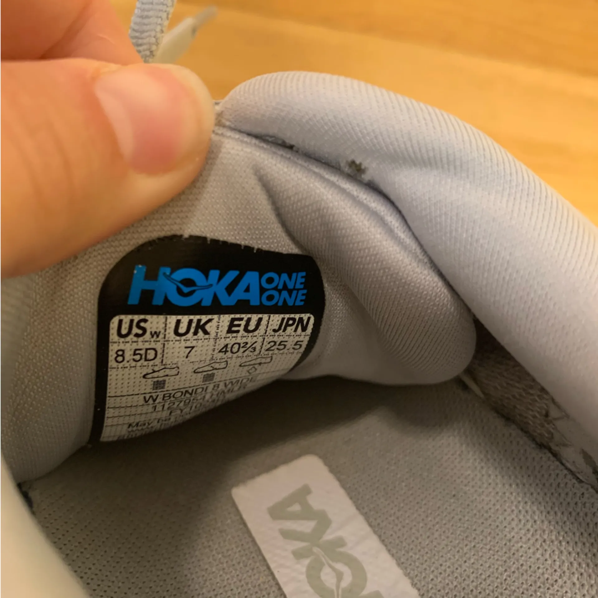 Hoka Bondi 8 Women's Sneakers in Gray - Image 7