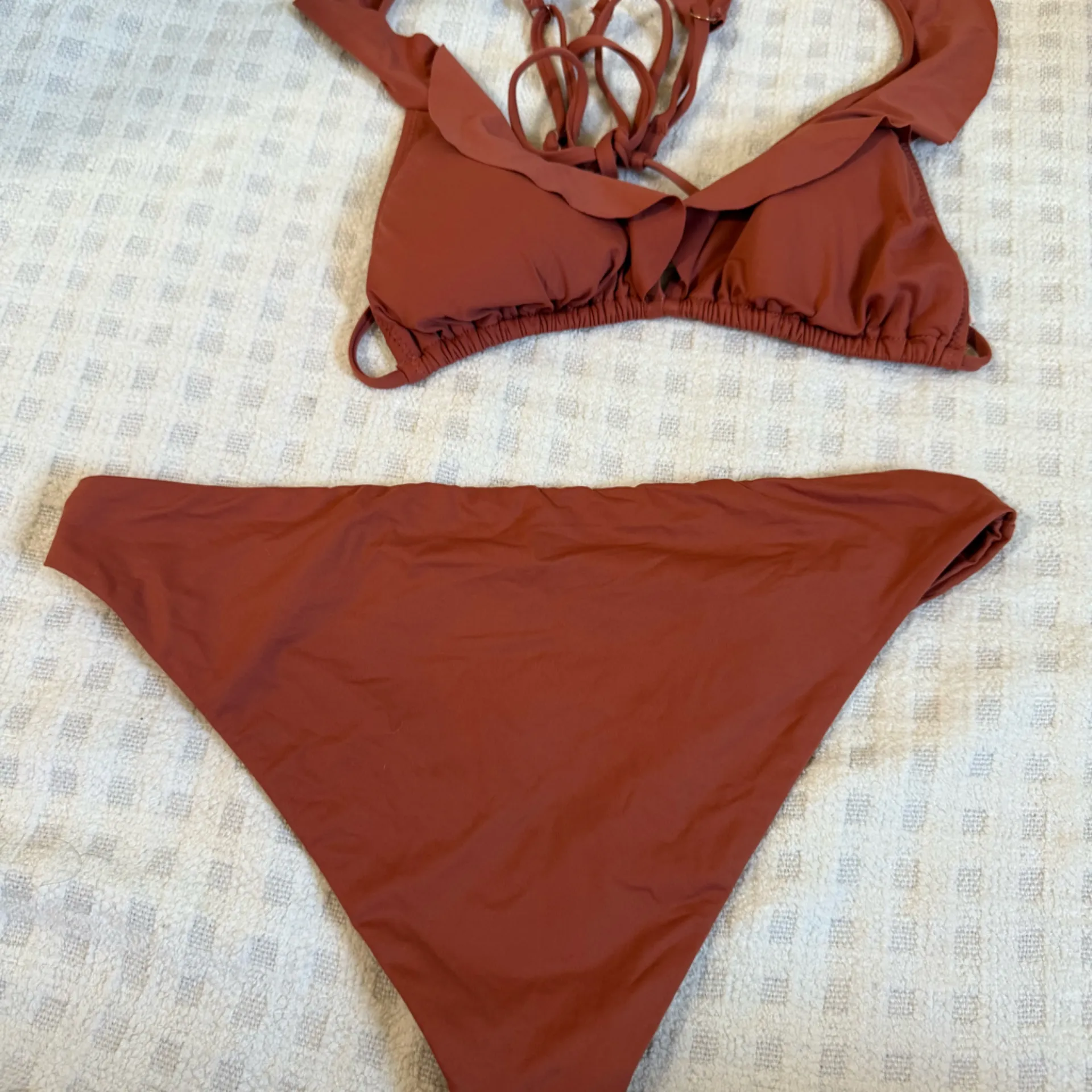 Eberjey Grayson bikini set Burnt Orange Color Size M - Image 6