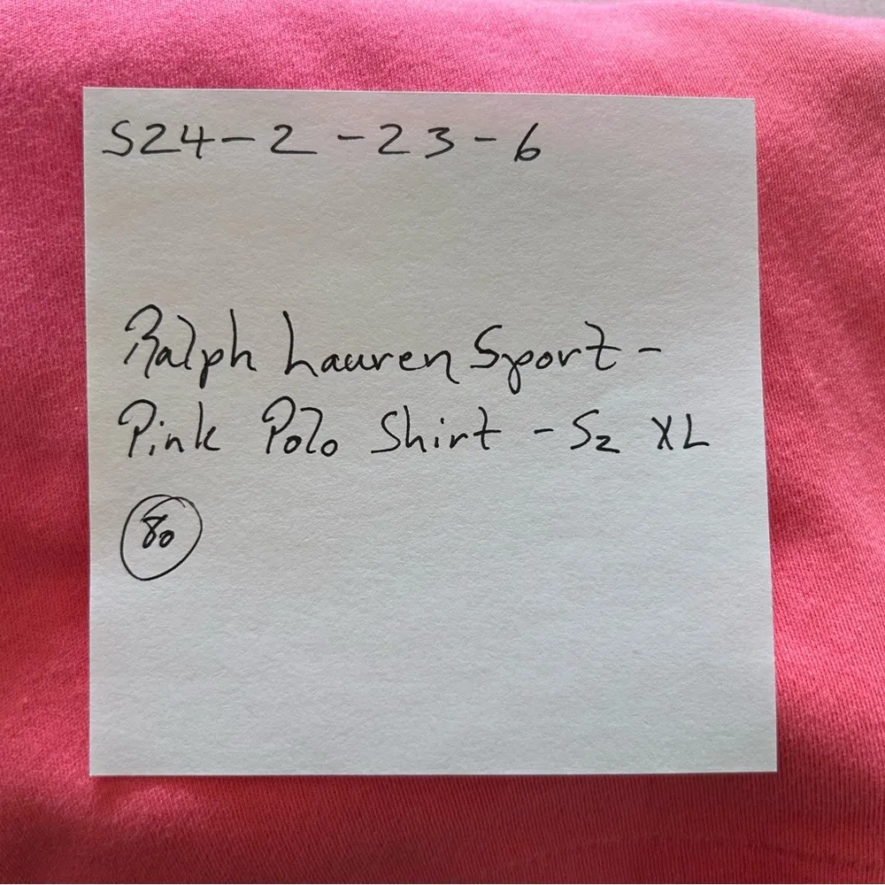 Ralph Lauren Sport | Pink Polo Shirt | 100% Cotton | Women’s Size XL - Image 9