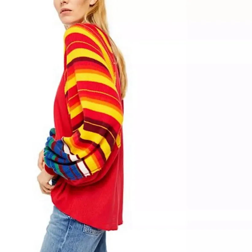 NWT Free People Rainbow Dreams Batwing Sleeve Top - Image 5