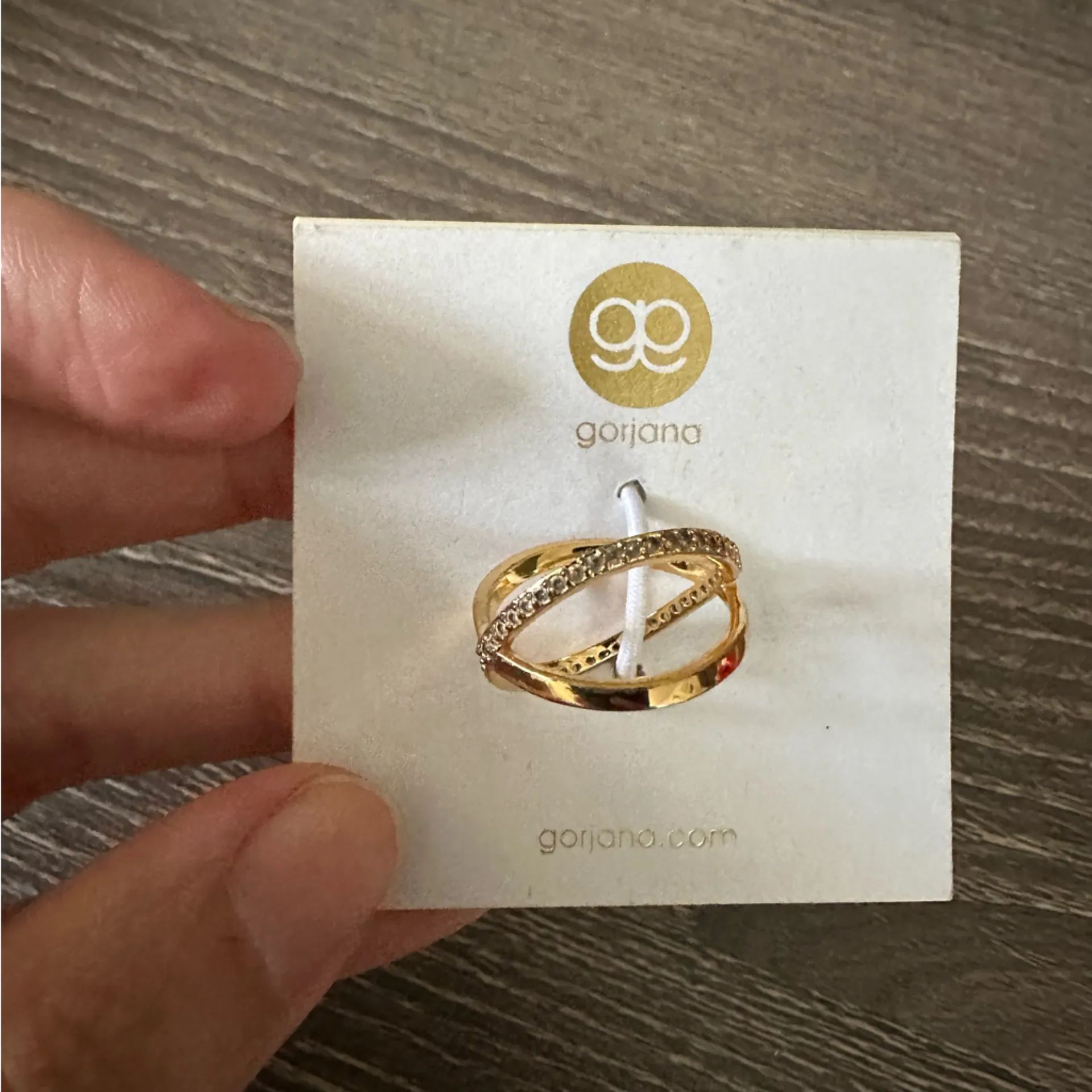 Gorjana Orbit Shimmer Ring 7 18K Gold Plated - Image 8