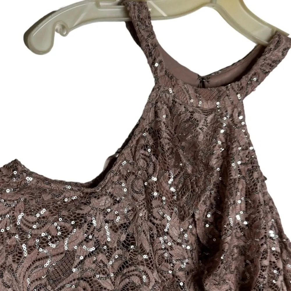 Marina Sequin Long Dress nwt Size 8 - Image 4