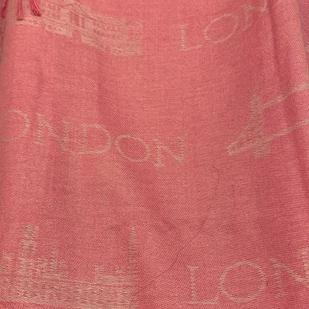 Capital Gifts Pink London England Scarf Wrap 64” L x 28” W Viscose - Image 7