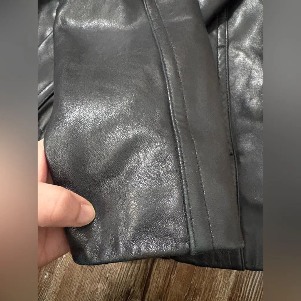 Avanti New York Black Genuine Leather Buttery Soft Jacket Large Punk Grunge Rock - Image 11