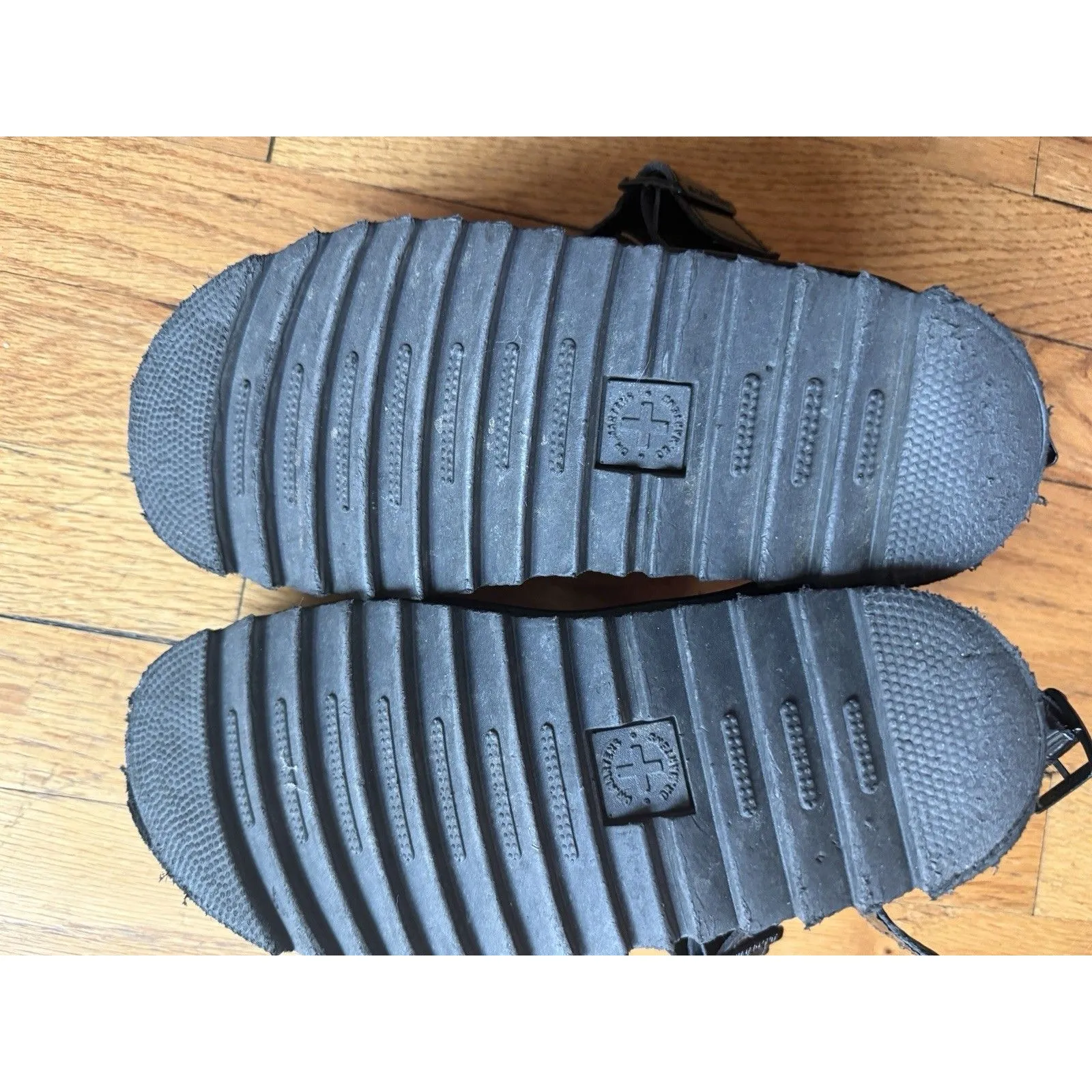 Dr. Martens Voss Leather Sandals Black Women's 5 Chunky Platform Goth - Image 6