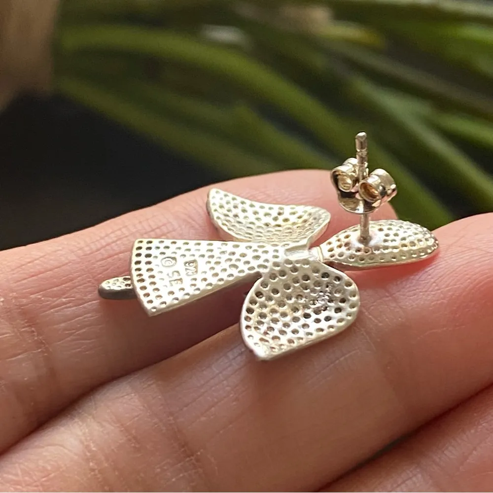 Southern Sterling Silver 2-tone Angel Earrings - Image 13