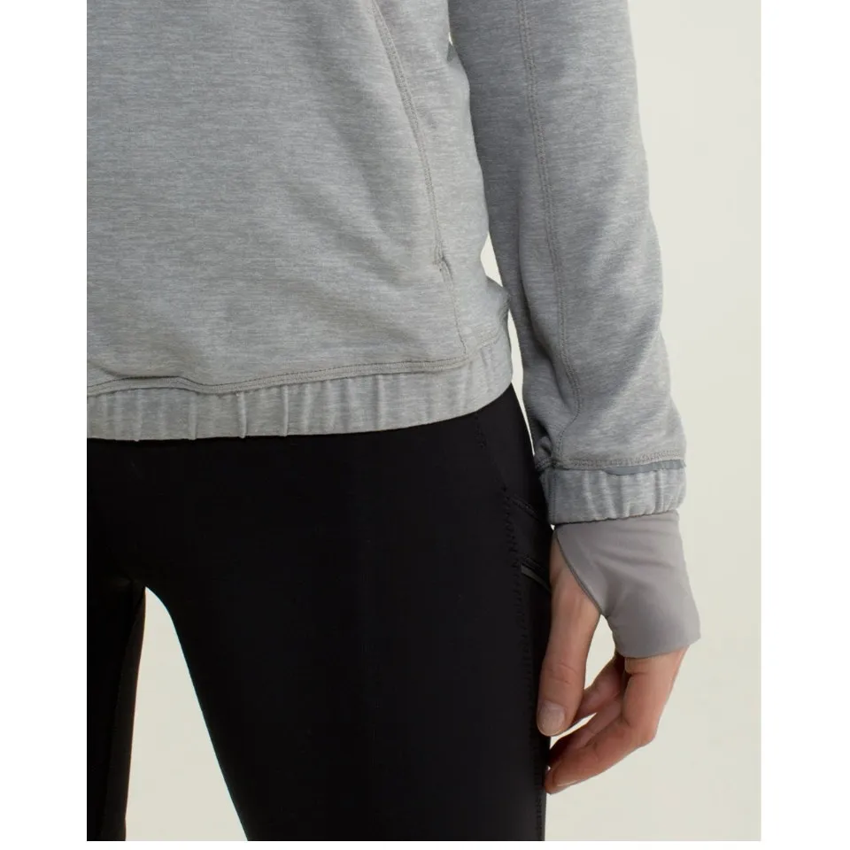 Lululemon Pullover Womens 4 Heathered Grey‎ Forthright 1/2 Zip - Image 7