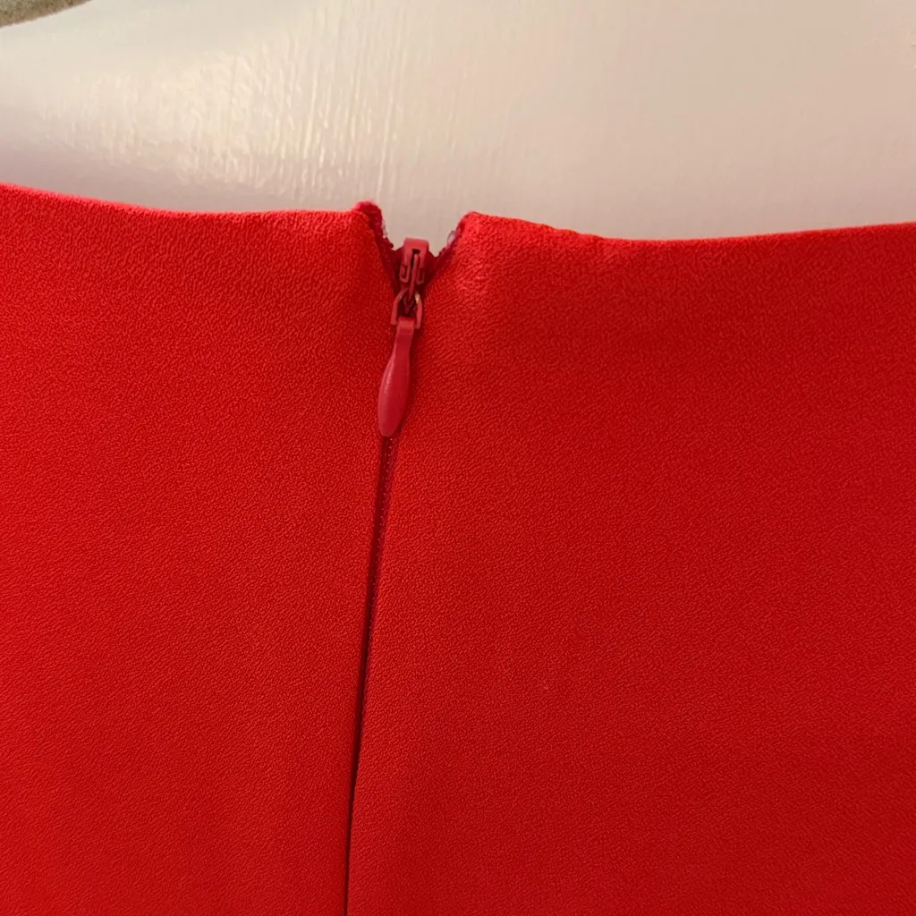 ASOS Red Long Sleeve Mini Dress - Image 6