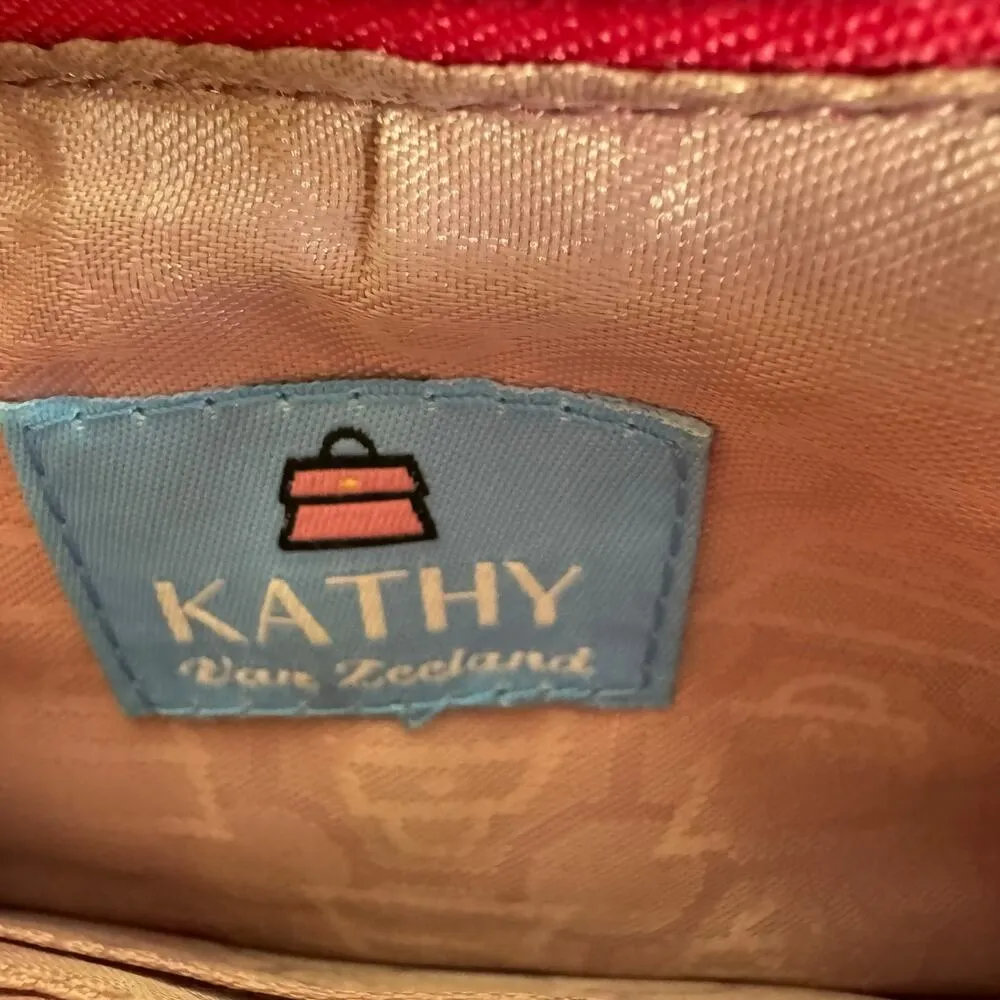 Kathy Van Zeeland Pink Small Bedazzled Crossbody Zippered Purse - Image 3