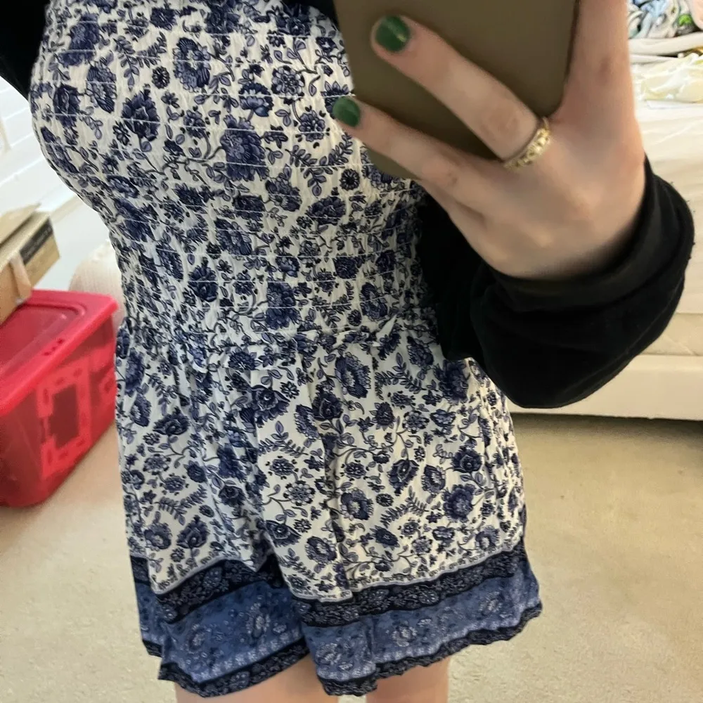 floral romper Blue - Image 2