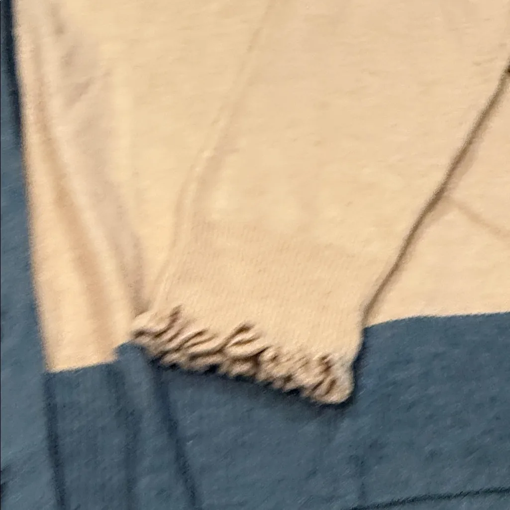 Candace Cameron Bure Beige and Blue Cardigan Sweater Tan Size XS - Image 5