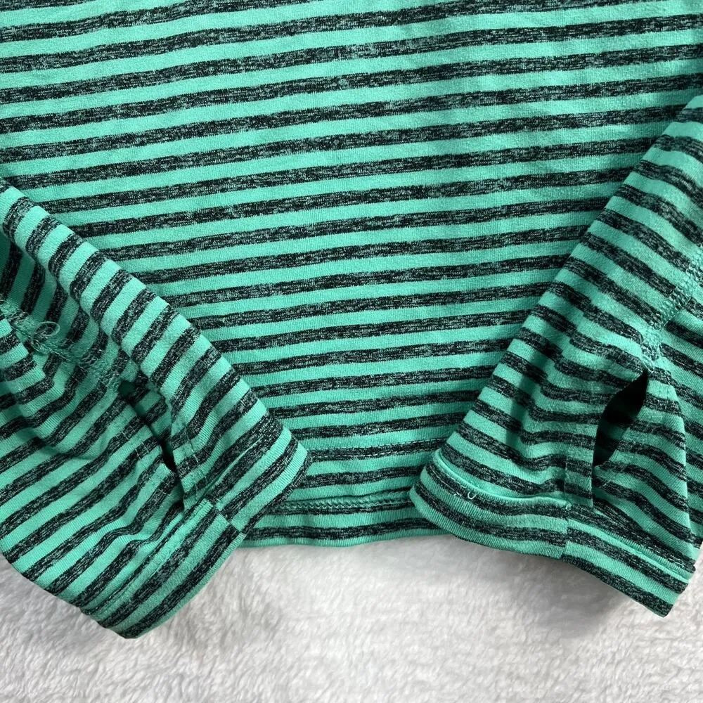 Nike S Small Dri-FIT Element Pullover 1/2 Running Reflective Stripe Black Green - Image 4