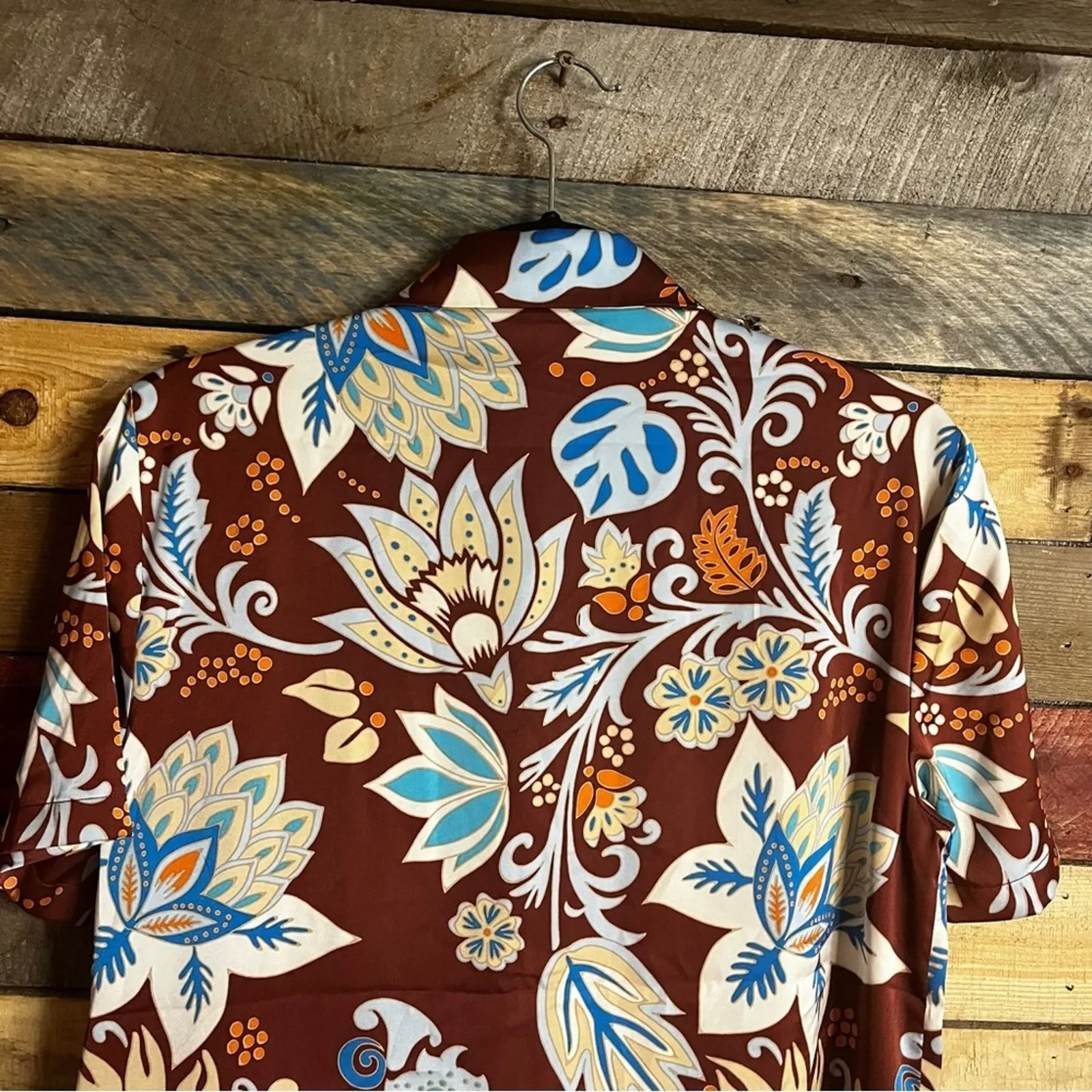 Rachel Zoe Floral Button‎ Up Shirt Dress Size XS - Image 7