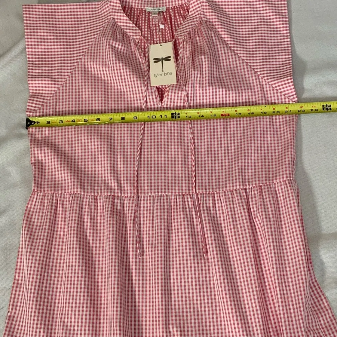 Tyler Boe Tea‎ Rose Check Pink Size L - Image 7