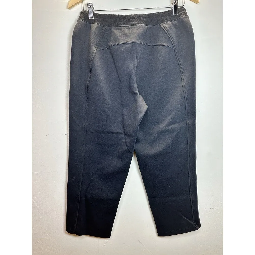 LULULEMON Black Capri Crop Nylon Woman’s Yoga Pants Athleisure Wear Size 6 - Image 5