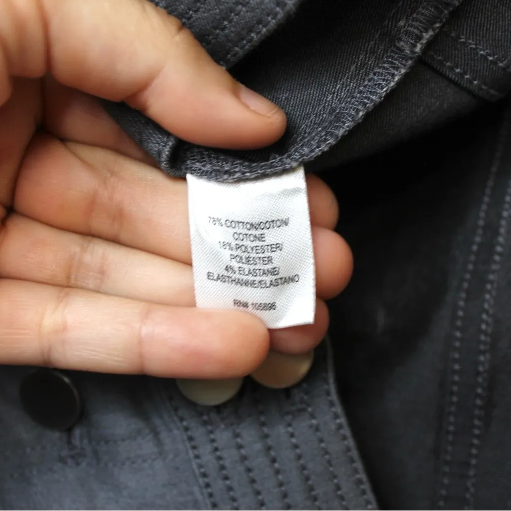 Worth Women's Charcoal Cropped Pants Gray Size 8 - Image 9