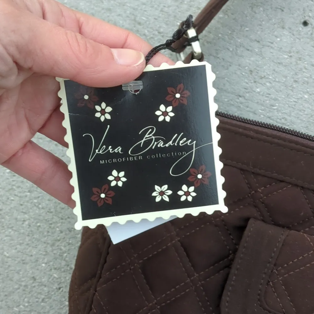 NWT Vera Bradley Espresso Quilted Shoulder Bag - Image 15