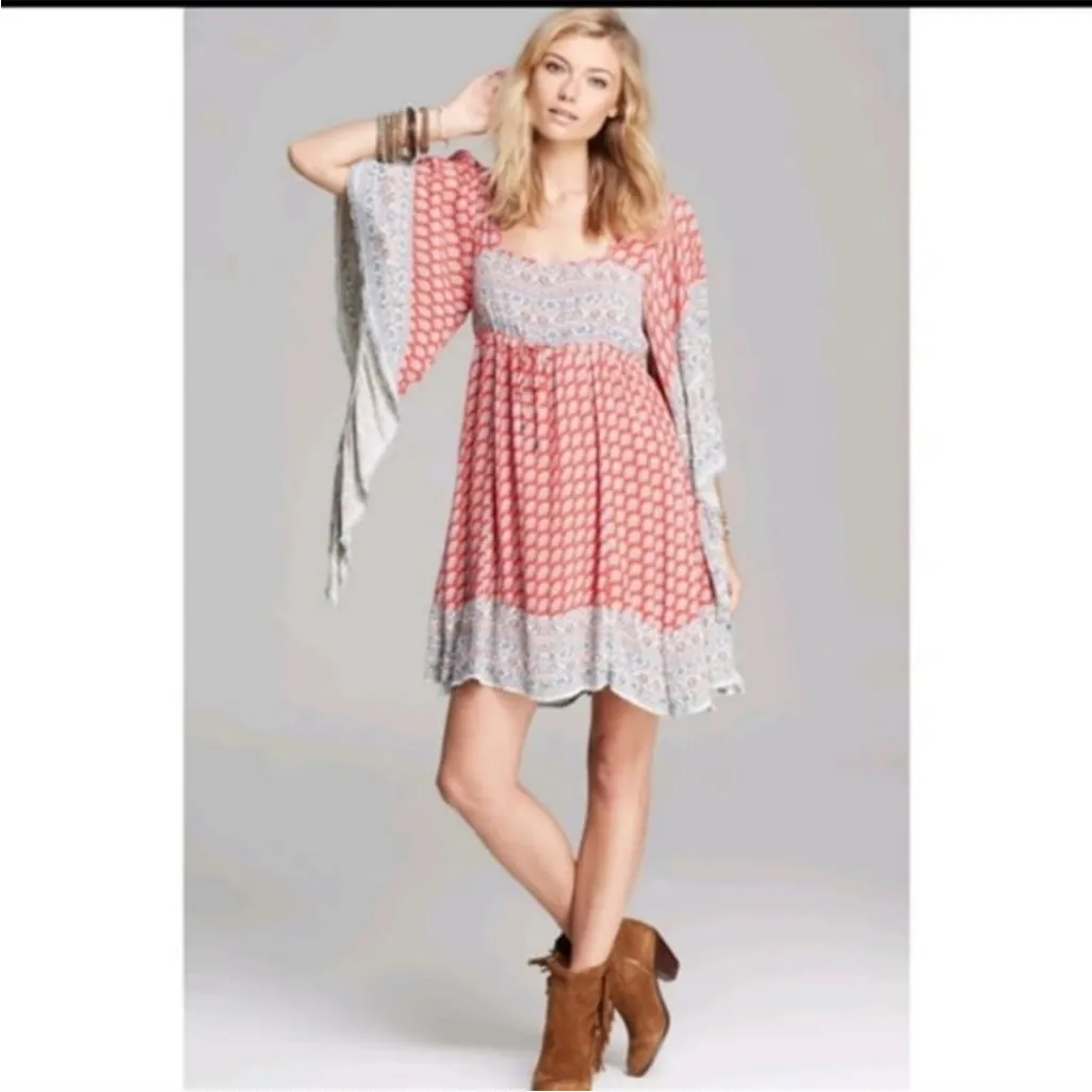 Free People Heart of Gold Boho Festival Dress Xs - Image 13