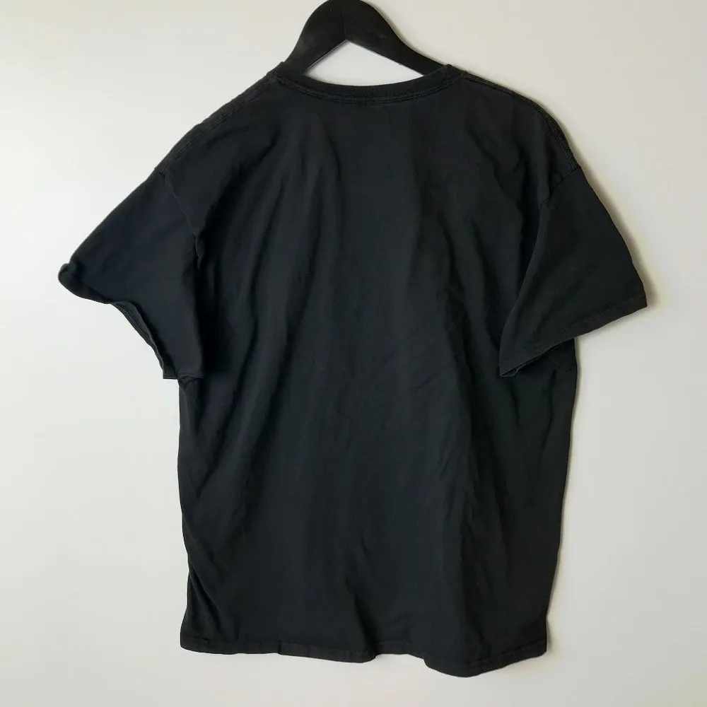 Y2K Vintage Hanes Times T Shirt High Graphic Tee 100% Cotton Black Extra Large - Image 3