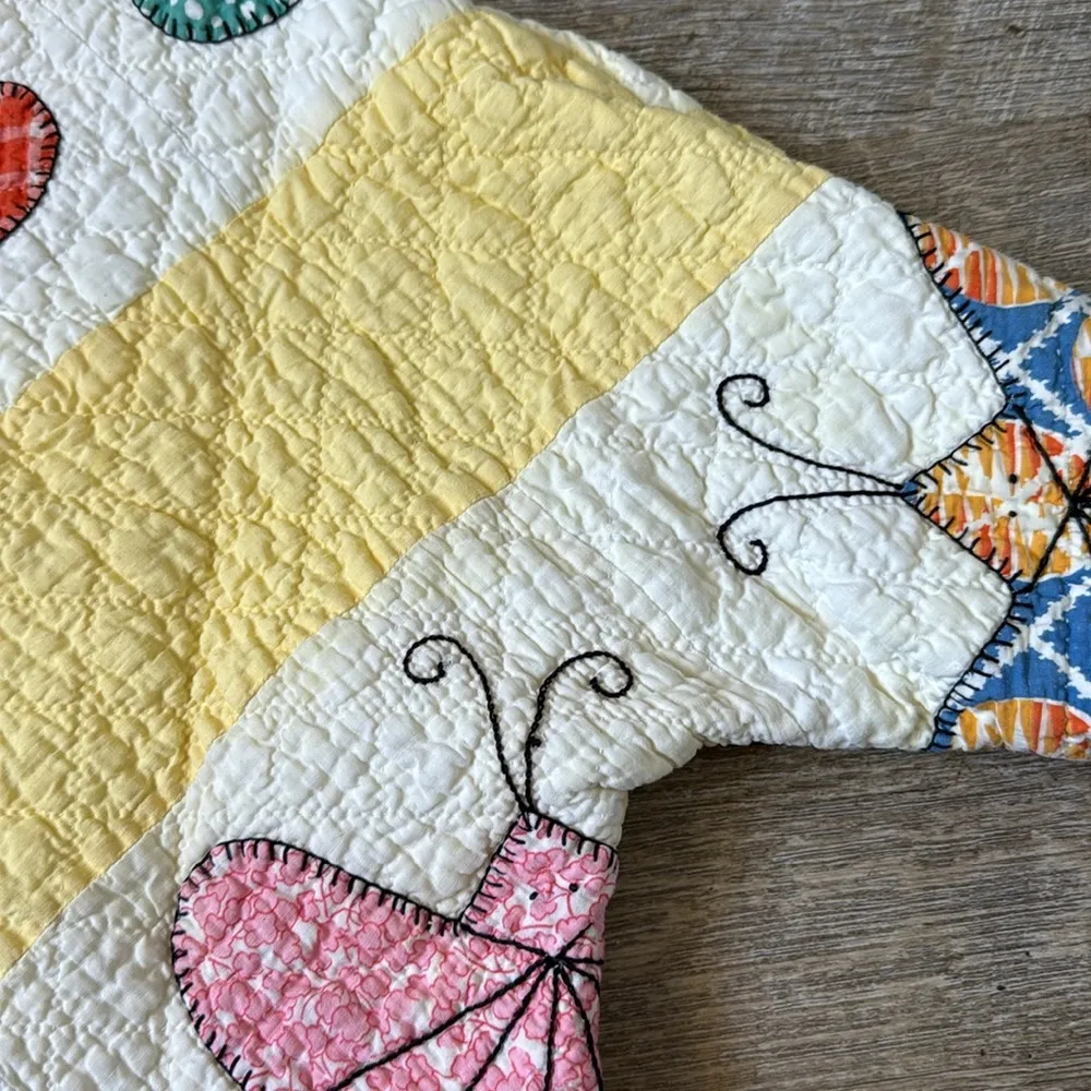 Little Bit Different By Lynne Valentine Butterly Quilt Jacket OS Yellow Size undefined - Image 11