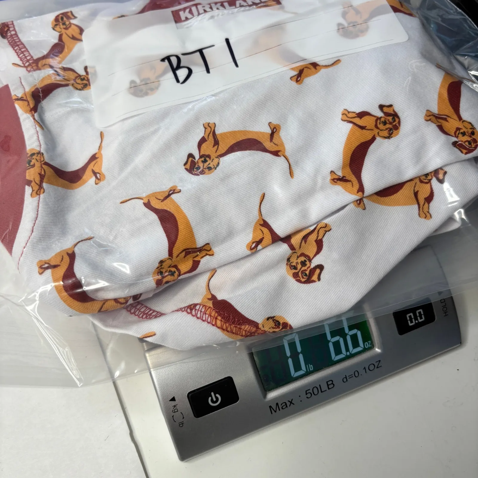 NWT Dachshund Weinger Dog Novelty Print White Henley Top Womens XS Red Trim - Image 6