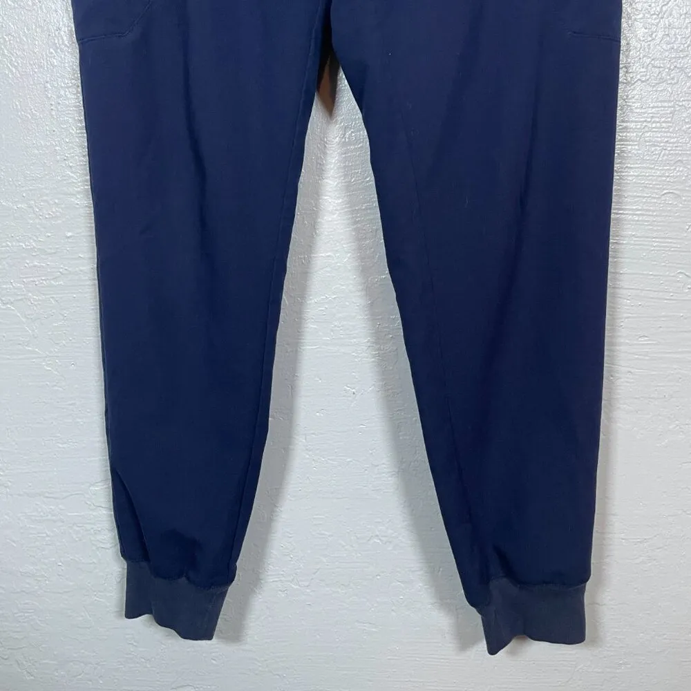 Figs Women M Tall Navy Blue Zamora Jogger Scrub Pants Drawstring Waist Pockets - Image 2
