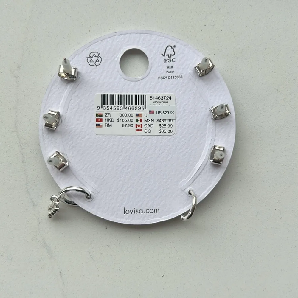 Lovisa Aquarius Stars Align Earrings Silver - Image 2