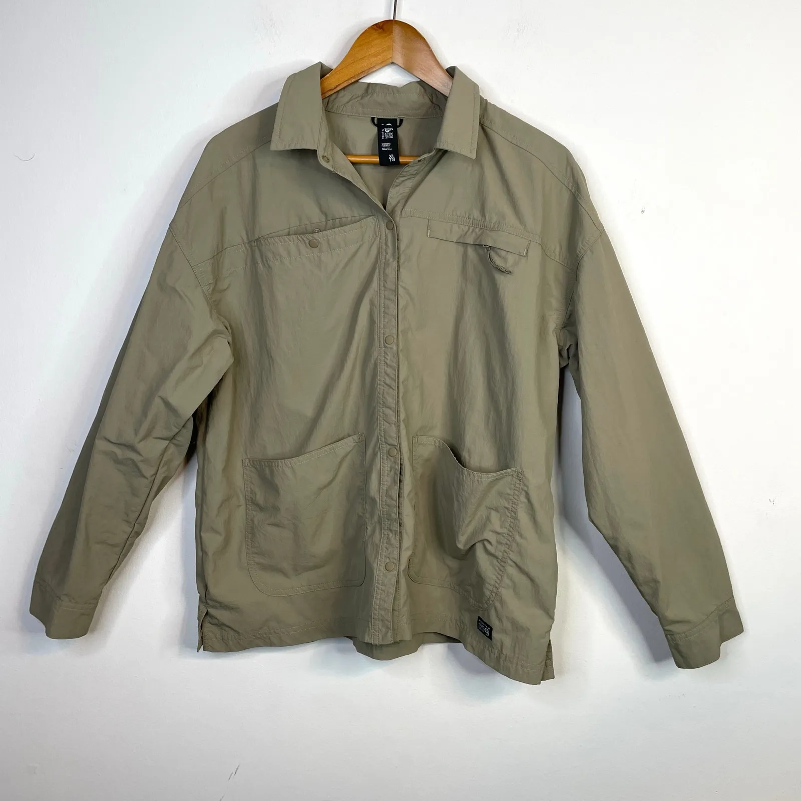 Mountain Hardwear Stryder Long Sleeve Lightweight Hiking Travel Shirt Shacket XL - Image 2