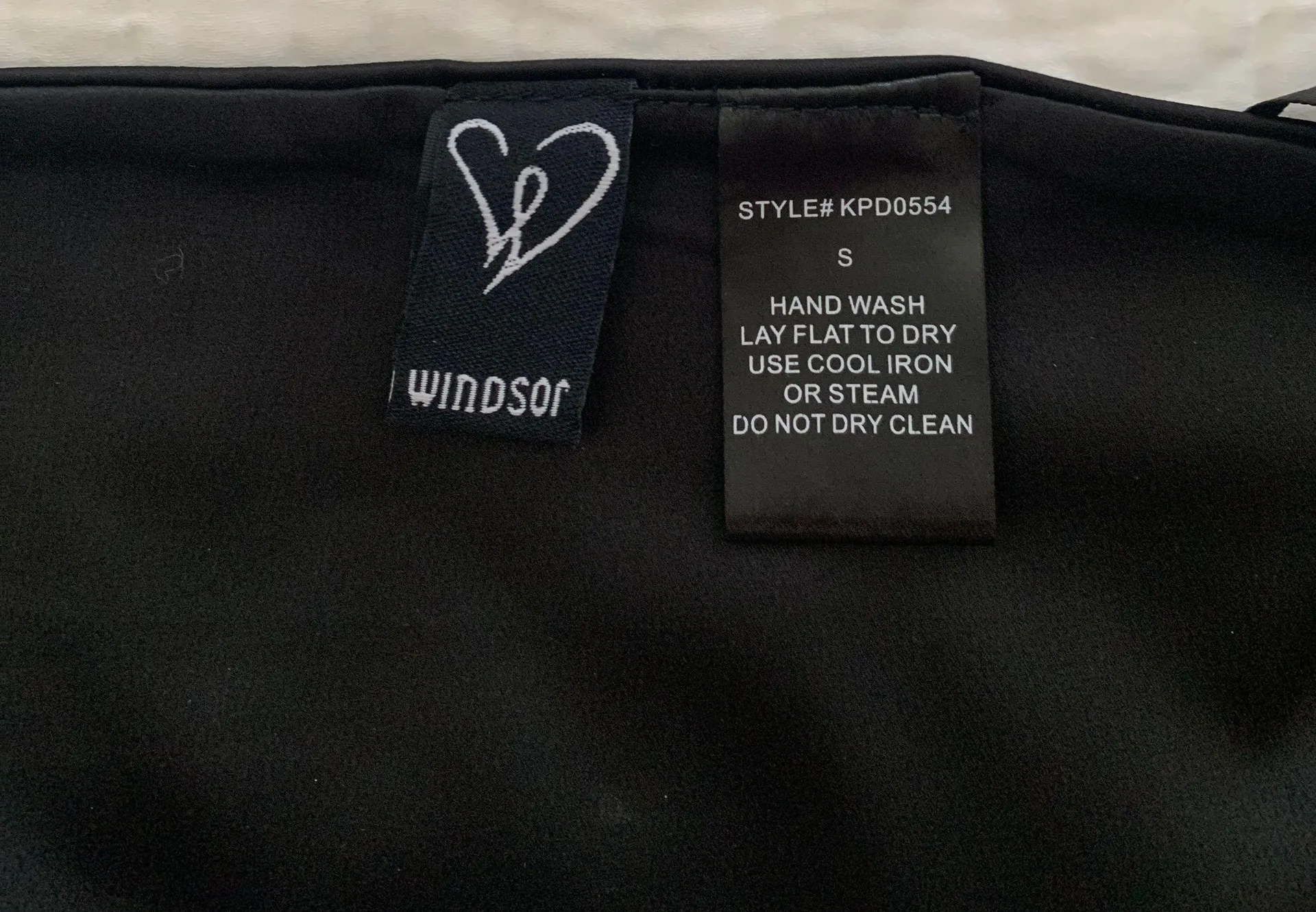 Windsor Black Silk Tie Top - Image 5