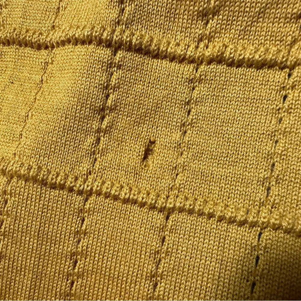 See By Chloe Mustard Yellow Knit Cardigan Sweater size medium - Image 10