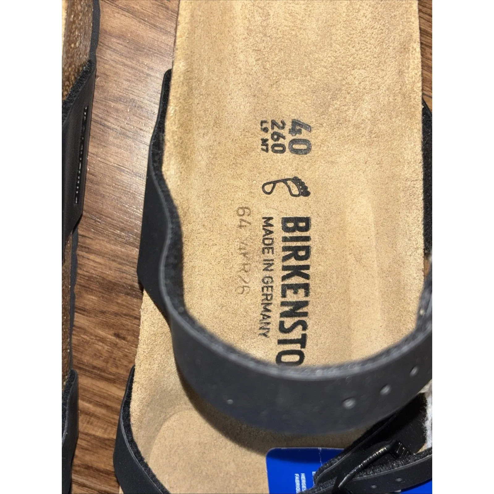 Birkenstock Mayari Birko-Flor Toe Loop Leather Sandals Women's 9/9.5 Eur Sz 40 - Image 5