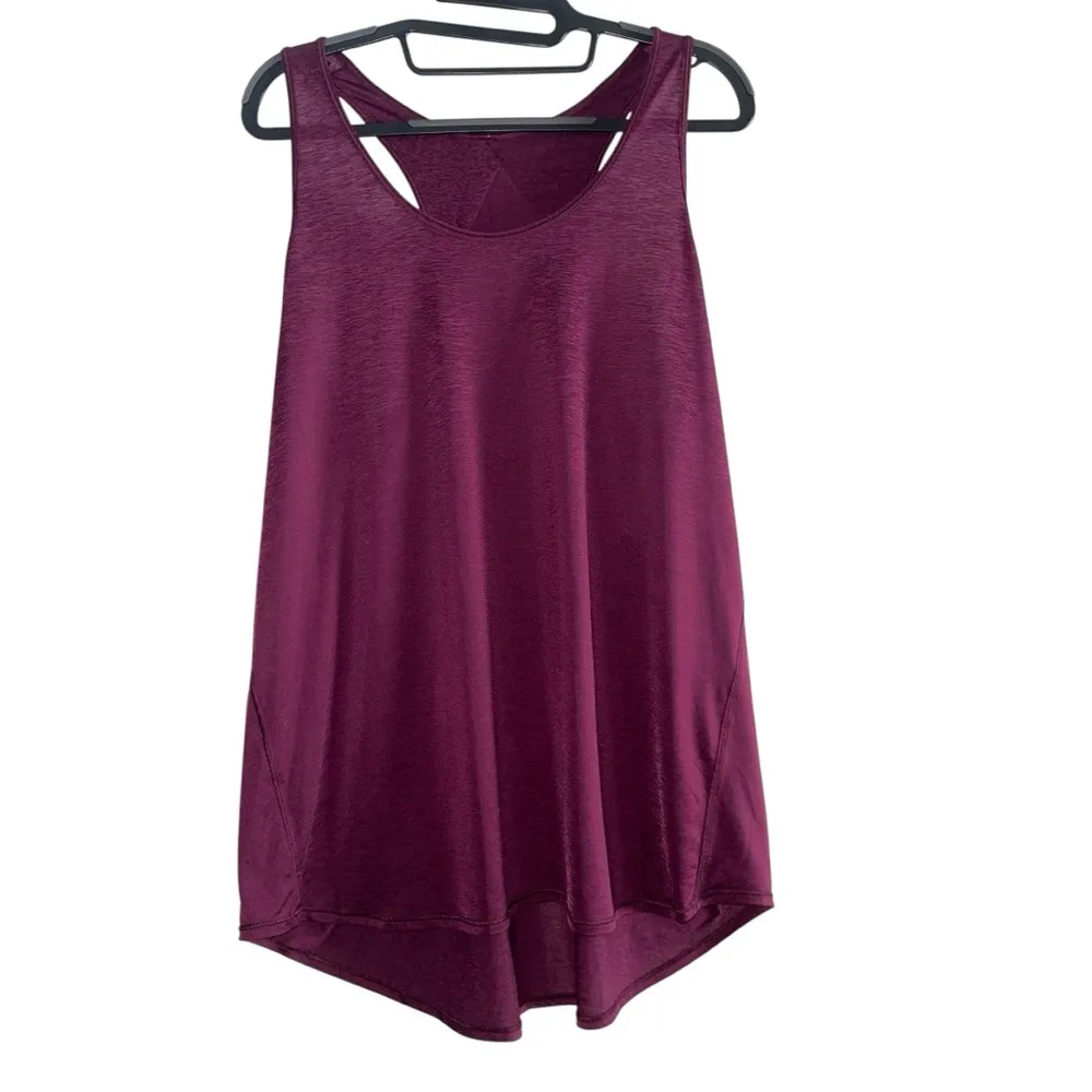 Lululemon Athletica Women's Essential Pleated Marvel Red Purple Tank M/L (8-10) - Image 10