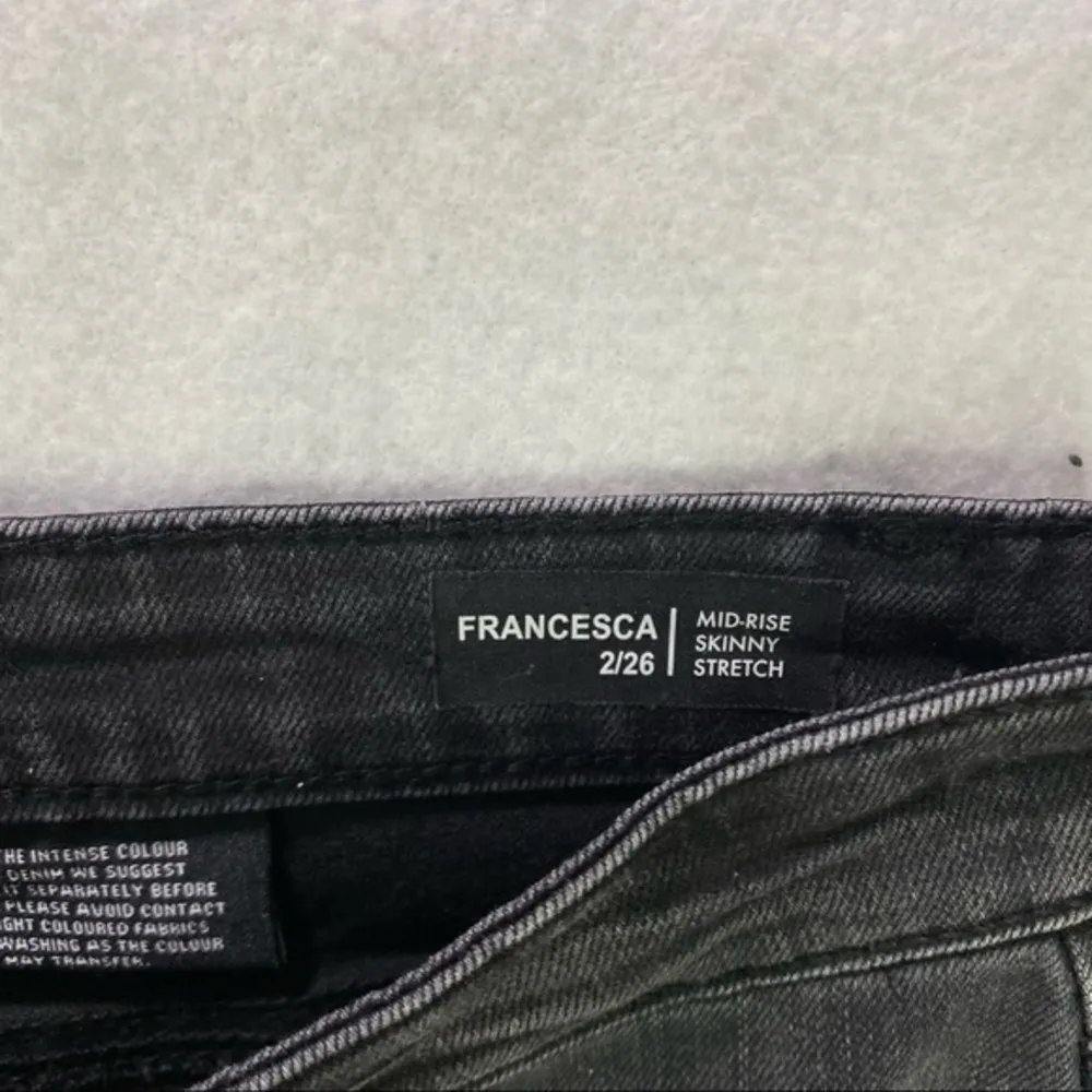 Buffalo David Bitton Francesca Womens Jeans Size 2 Stretch Gray Denim Skinny Mid - Image 5