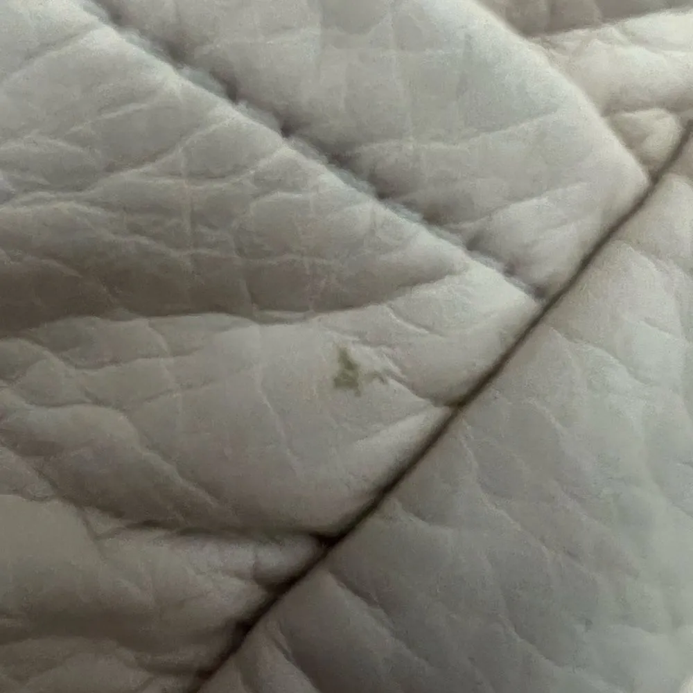 Cream Leather Backpack with Pom - Image 12