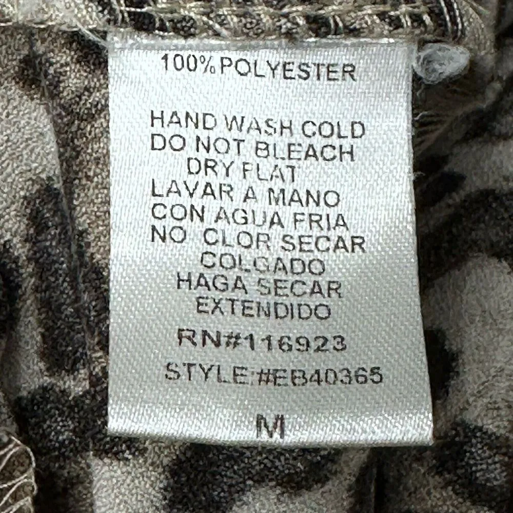 Easel Womens Size Medium Brown Leopard‎ Cargo Jogger Pants Pockets - Image 7