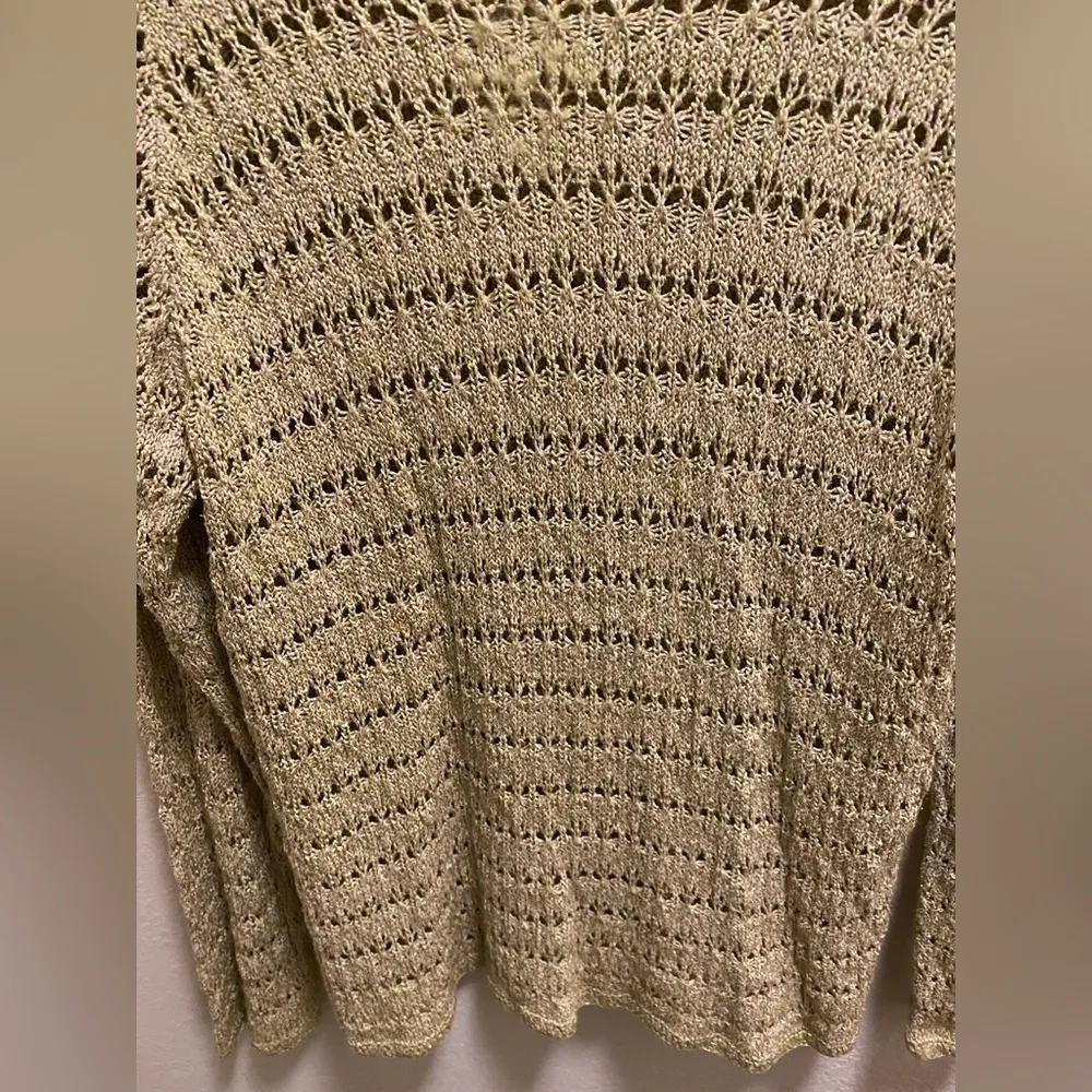 Sigrid Olsen Sport Vintage Knit Silk Blend Pullover Sweater Size L - Image 2