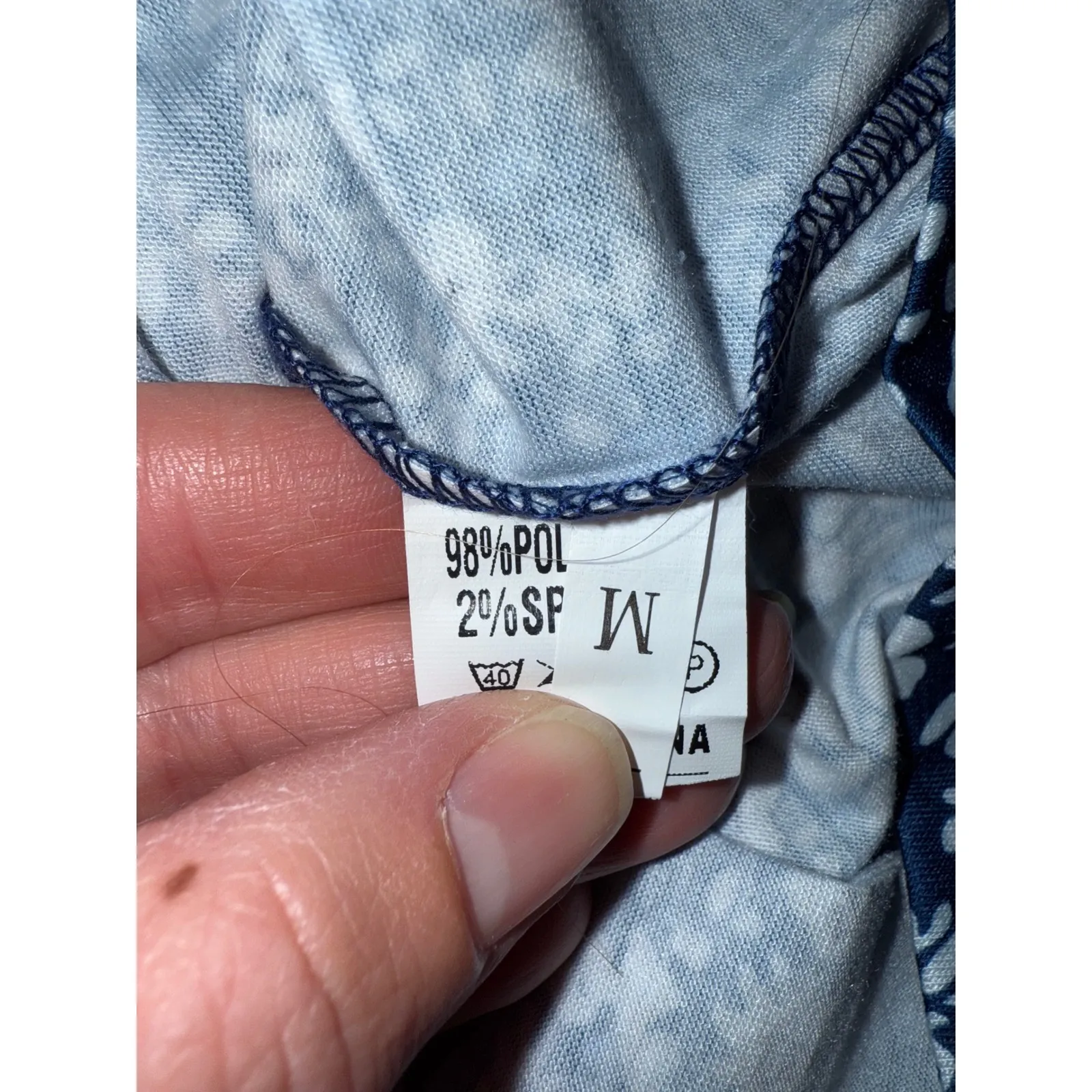 Womens Sleeveless Floral V Neck Casual Summer Sun Dress ruffle vacation NWT blue Size M - Image 5