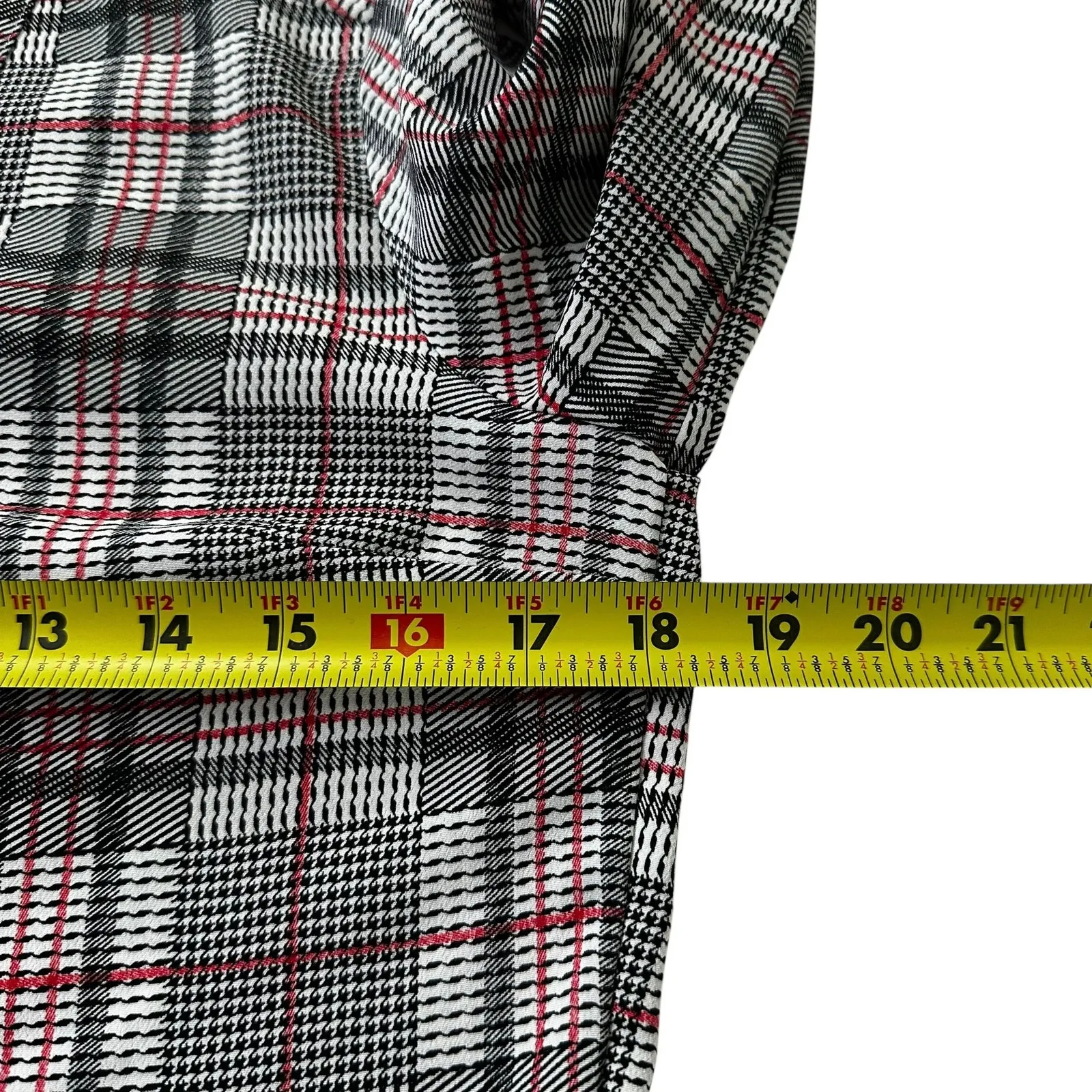 Express Multicolor Plaid/Houndstooth Shirt Dress Women's Size XS | 15-23 - Image 5