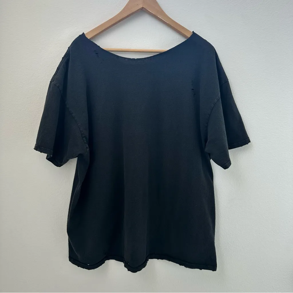 Poetic Justice Black Graphic Off the Shoulder T - Image 6