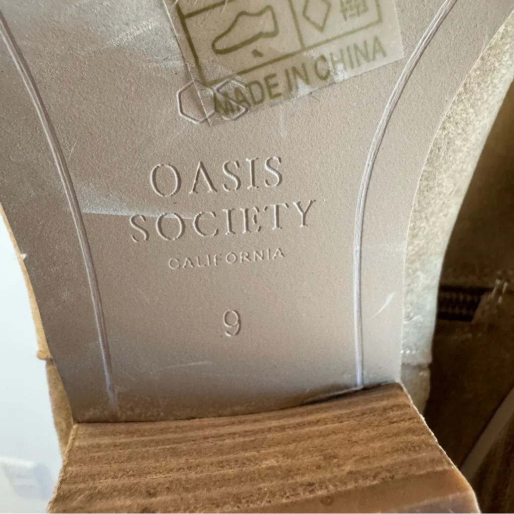 Oasis Society The Rowan Rhinestone Fringe Cowboy Boot Size 9 Tan - Image 7